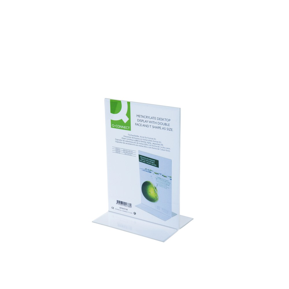 Expositor Secret�ria A5 Metacrilato Q-Connect 15X21.3cm
