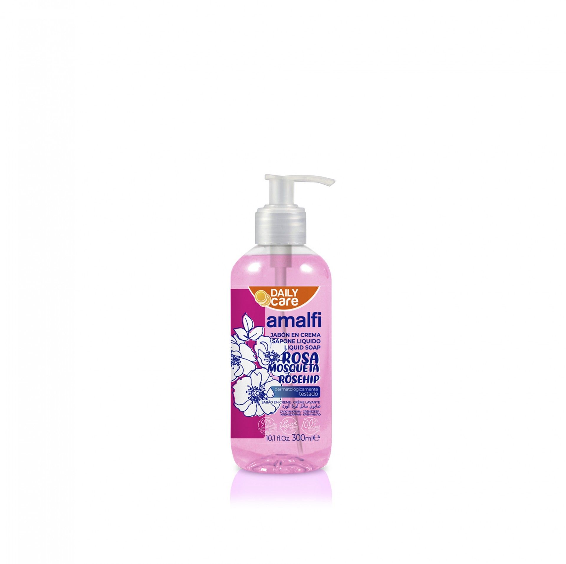 Sabonete Líquido Amalfi Daily Care Rosa Mosqueta 300ml