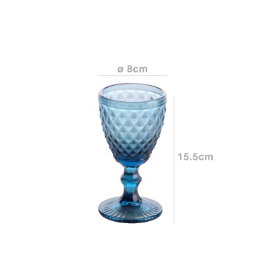 Copo Diamond Azul 8X15.5CM
