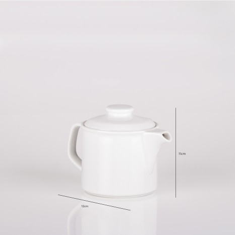 Bule Porcelana Branca 520ml 11X12cm - Image product