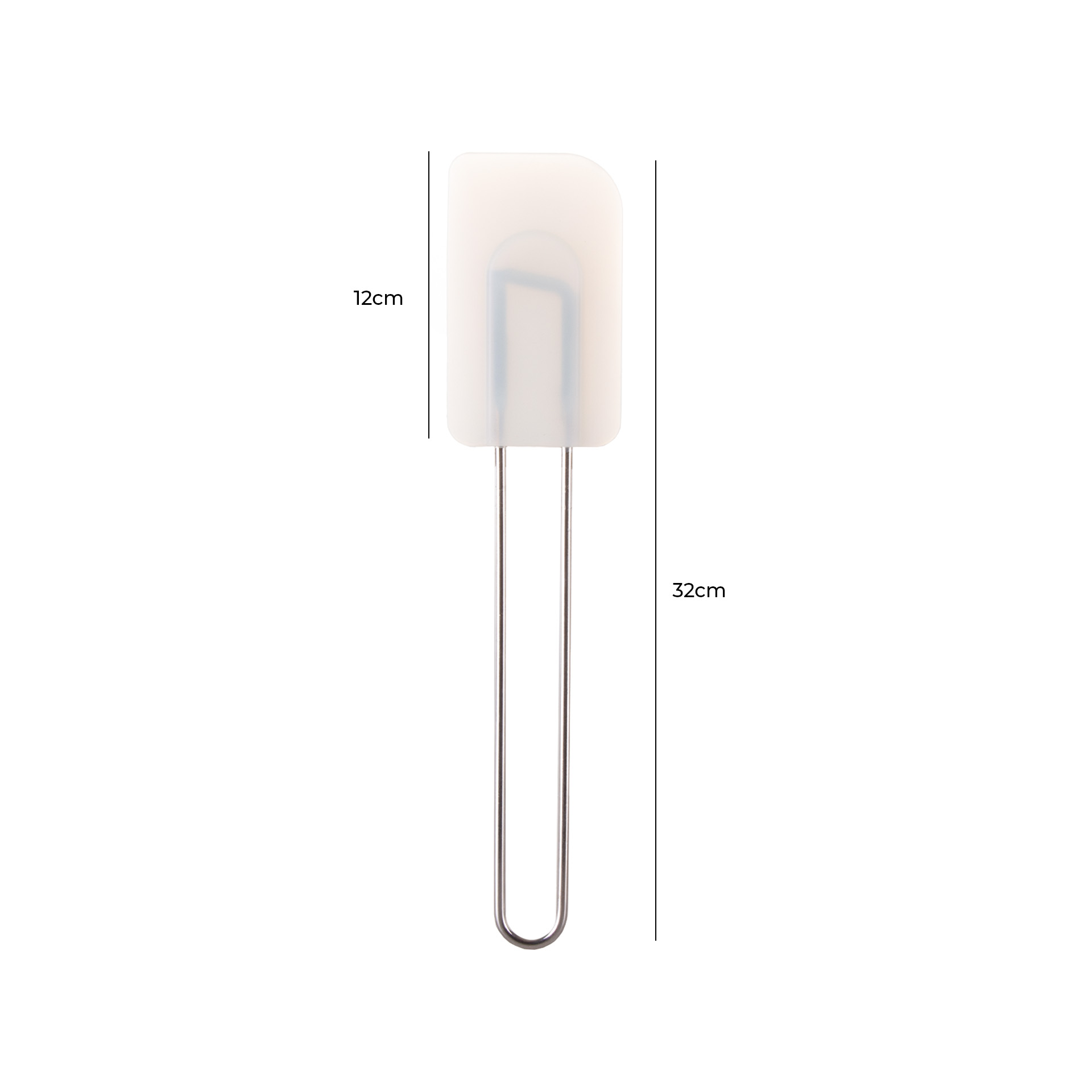 Espátula Borracha Cabo Inox Ecoprof 32cm