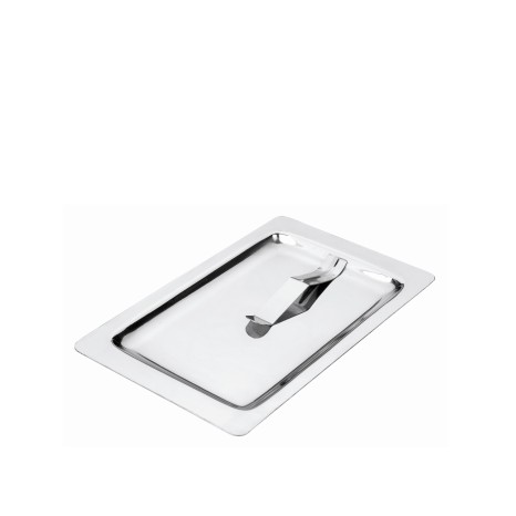 Bandeja Porta Conta Inox com Pinça 17X10.5cm - Image product