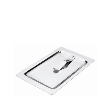 Bandeja Porta Conta Inox com Pinça 17X10.5cm