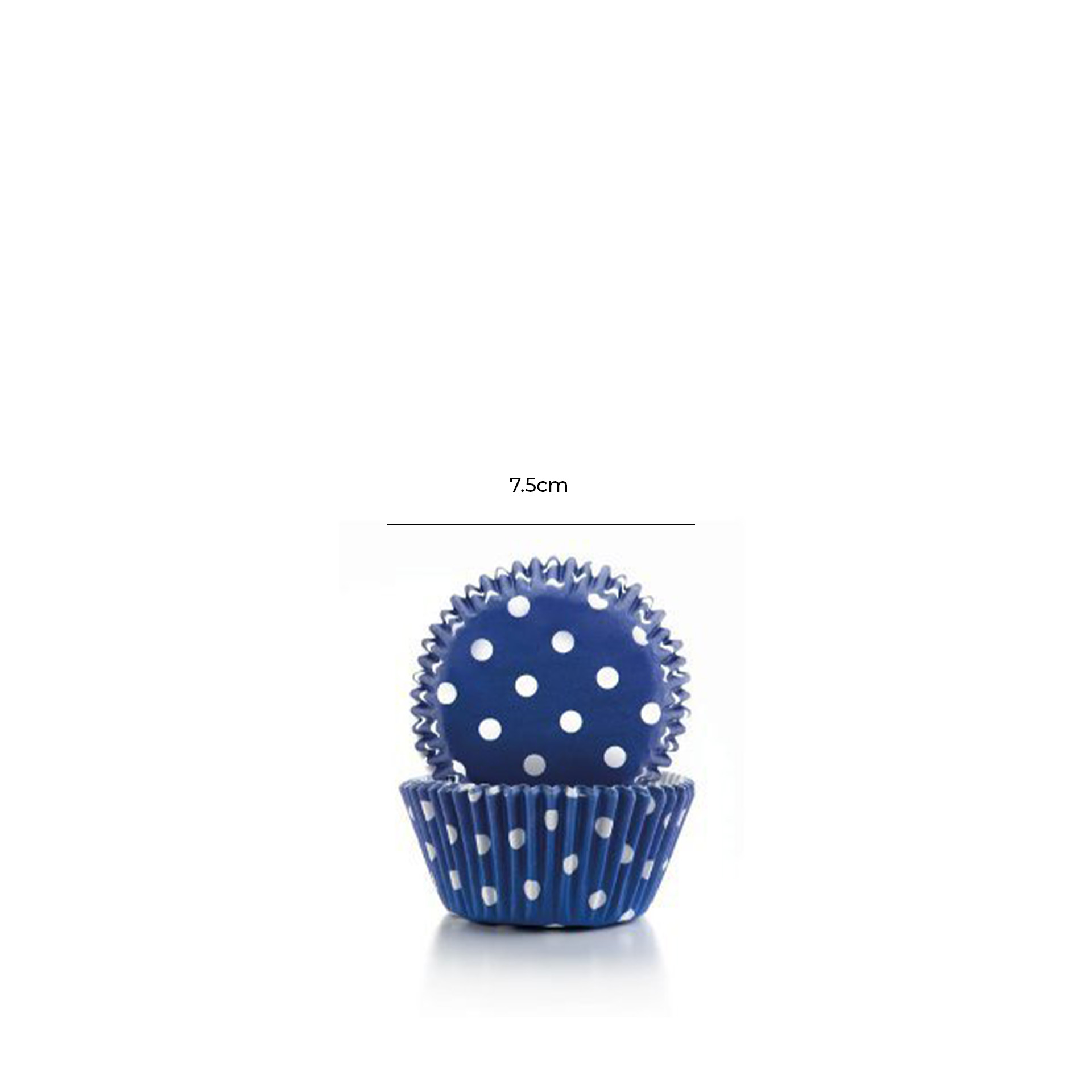 Forma Queque Papel Bolas 7.5X4cm Pack 100