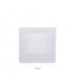 Prato Plstico Descartvel Fundo 17X17CM Pack 6