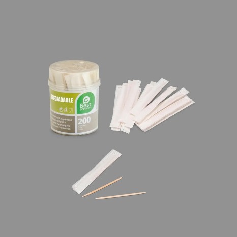 Palito Higiénico Embalado em Papel Pack 200 - Image product