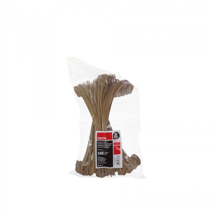 Vara Bambu Curvo 18CM Pack 100 Vara Bambu Curvo 18CM Pack 100