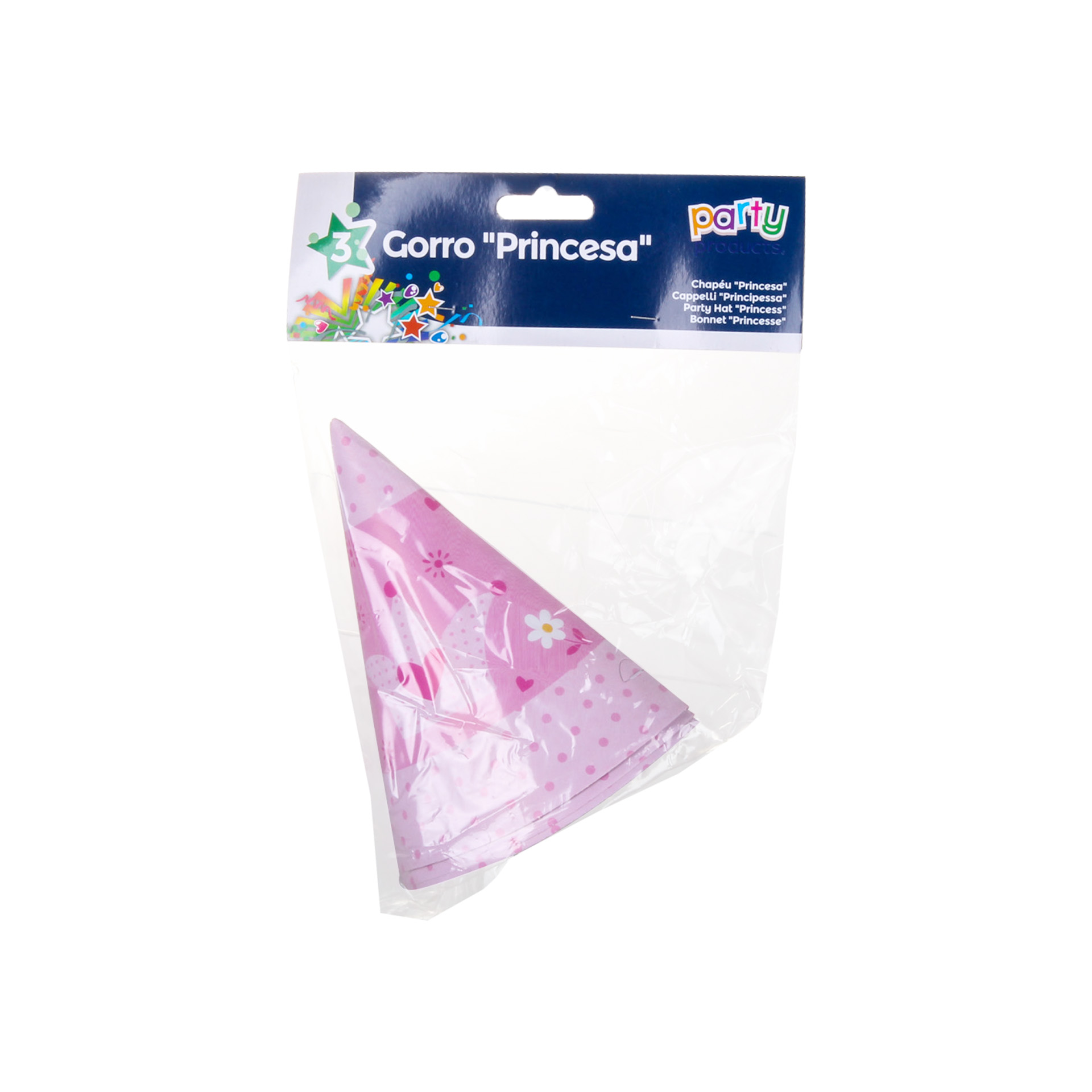 Chapéu Cone Princesa Pack 3