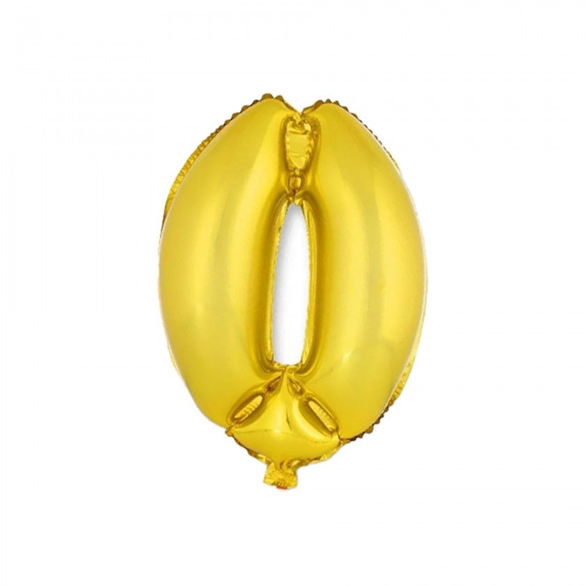 Balão Ouro Pequeno Número Balão Ouro Pequeno Número
