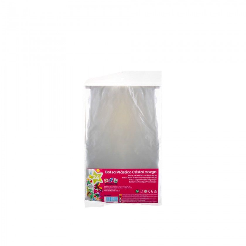 Saco Pl�stico Cristal 20X30CM Pack 24