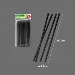 Palhinha Carto Preto 19.7X0.8CM Pack 20