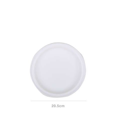 Prato Cartão Biodegradável Raso 20.5CM Pack 5 - Image product