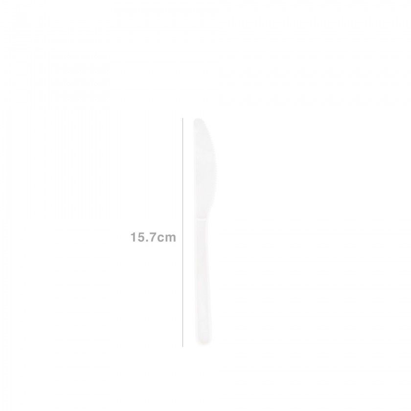 Faca Plástico Biodegradável 15.7CM Pack 10 Faca Plástico Biodegradável 15.7CM Pack 10