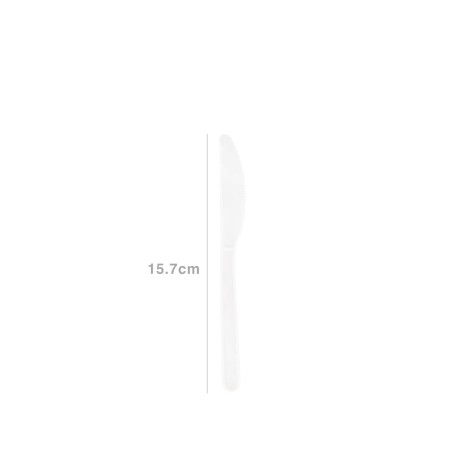 Faca Plástico Biodegradável 15.7CM Pack 10 - Image product
