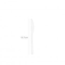 Faca Plstico Biodegradvel 15.7CM Pack 10