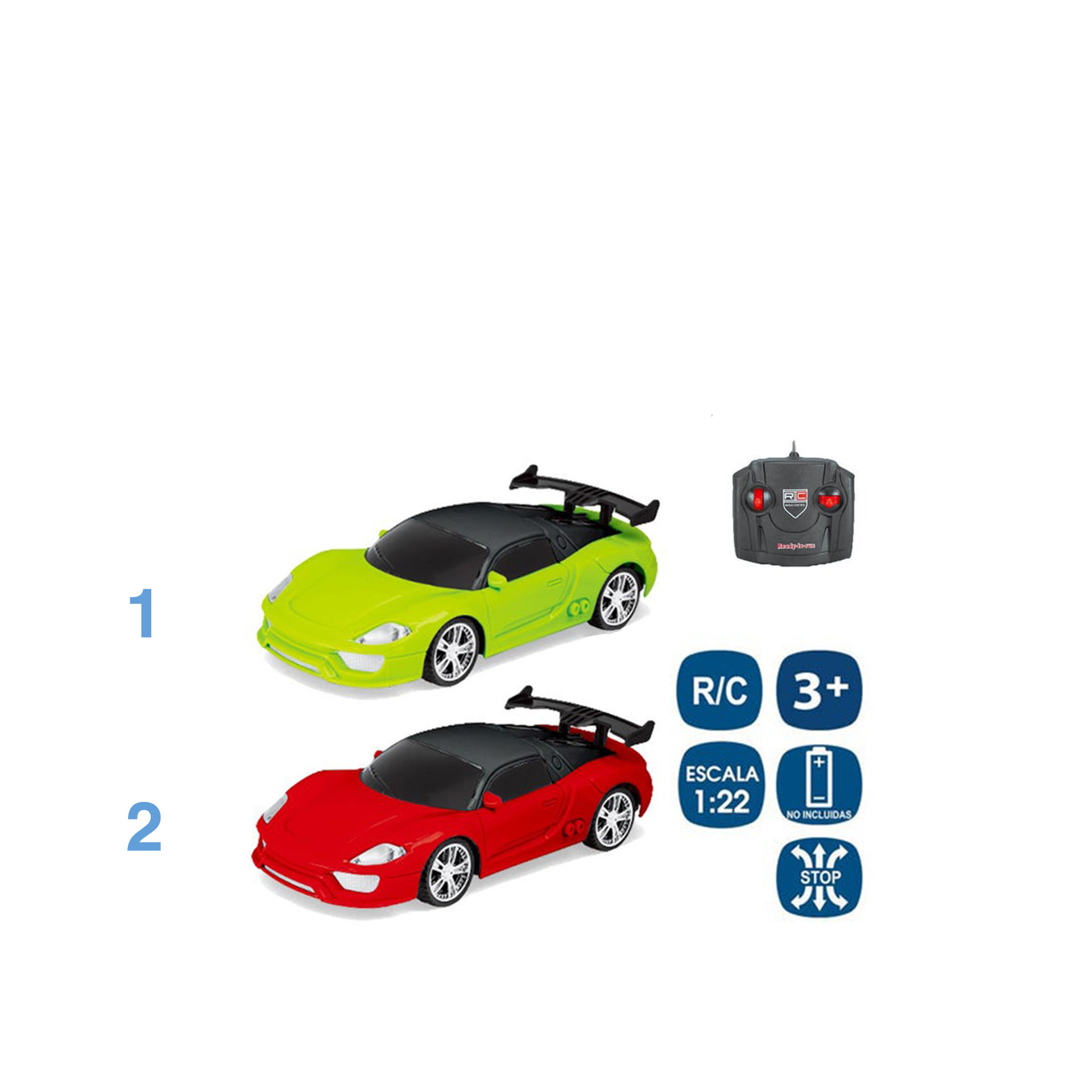 Carro com Comando Sport 17.8X8.3X4.9CM