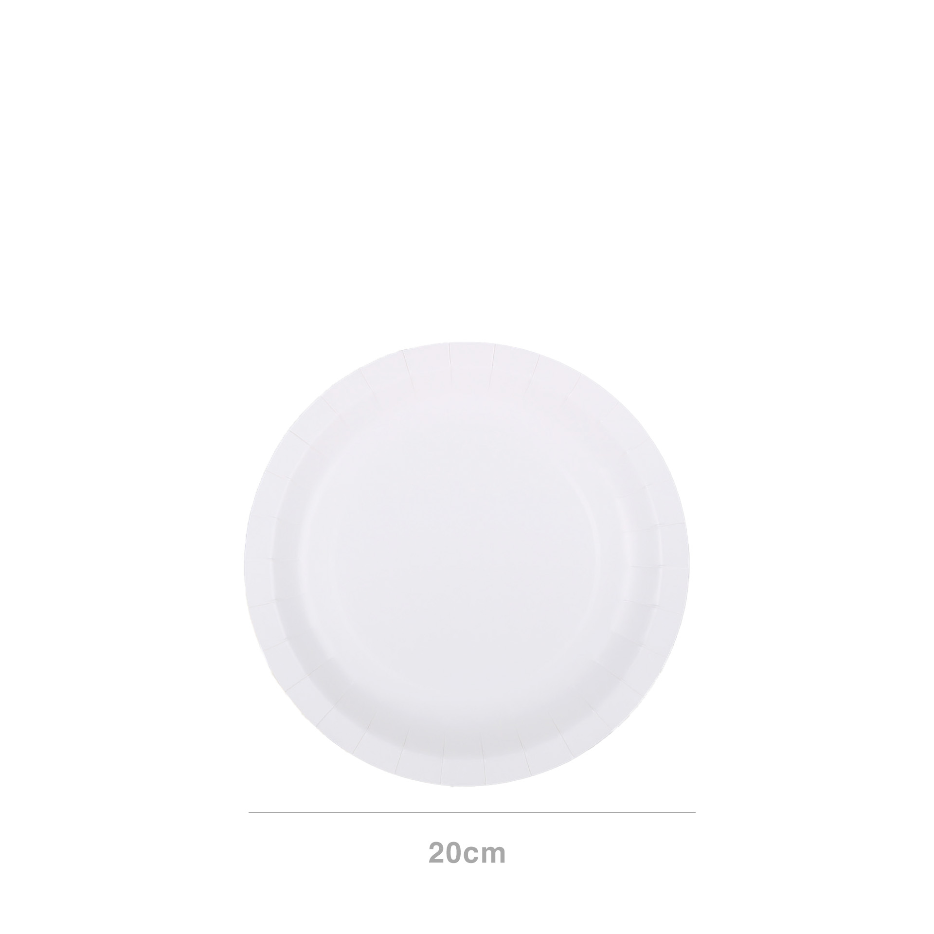 Prato Cartão Biodegradável 20cm Pack 10