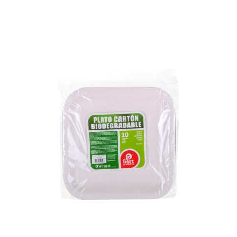 Prato Cartão Biodegradável 23CM Pack 10 - Image product