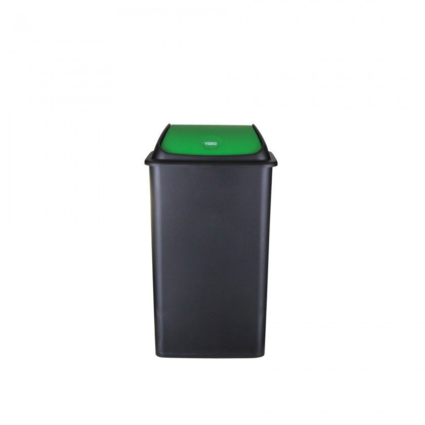 Balde com Tampa Basculante Verde 42l 65X36X30cm