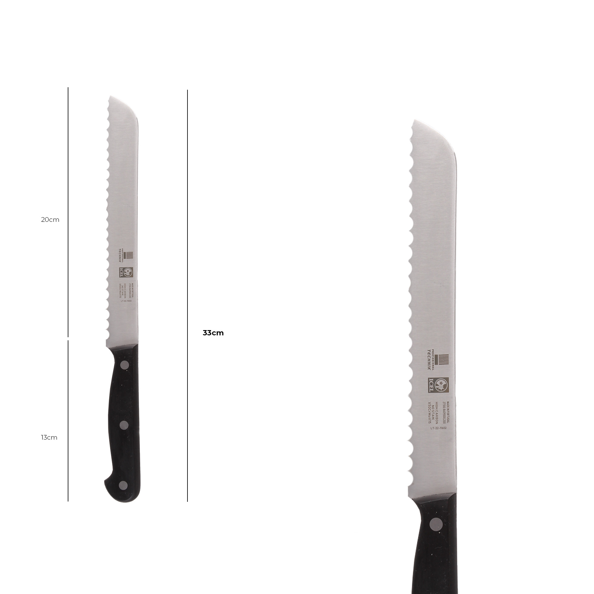 Bloco Facas Icel Technik 7 Peças