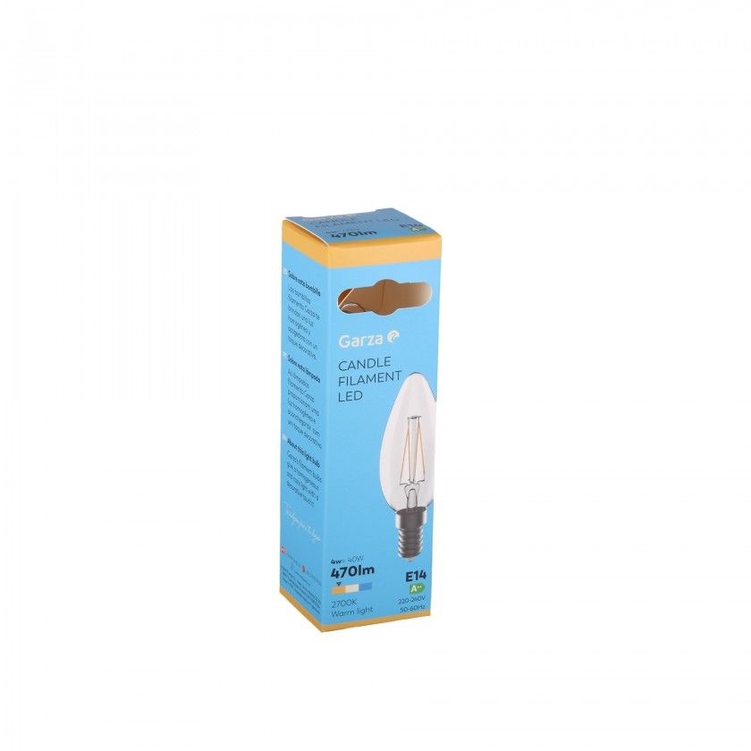 Lmpada Led Filamento Vela E14 4W Luz Quente