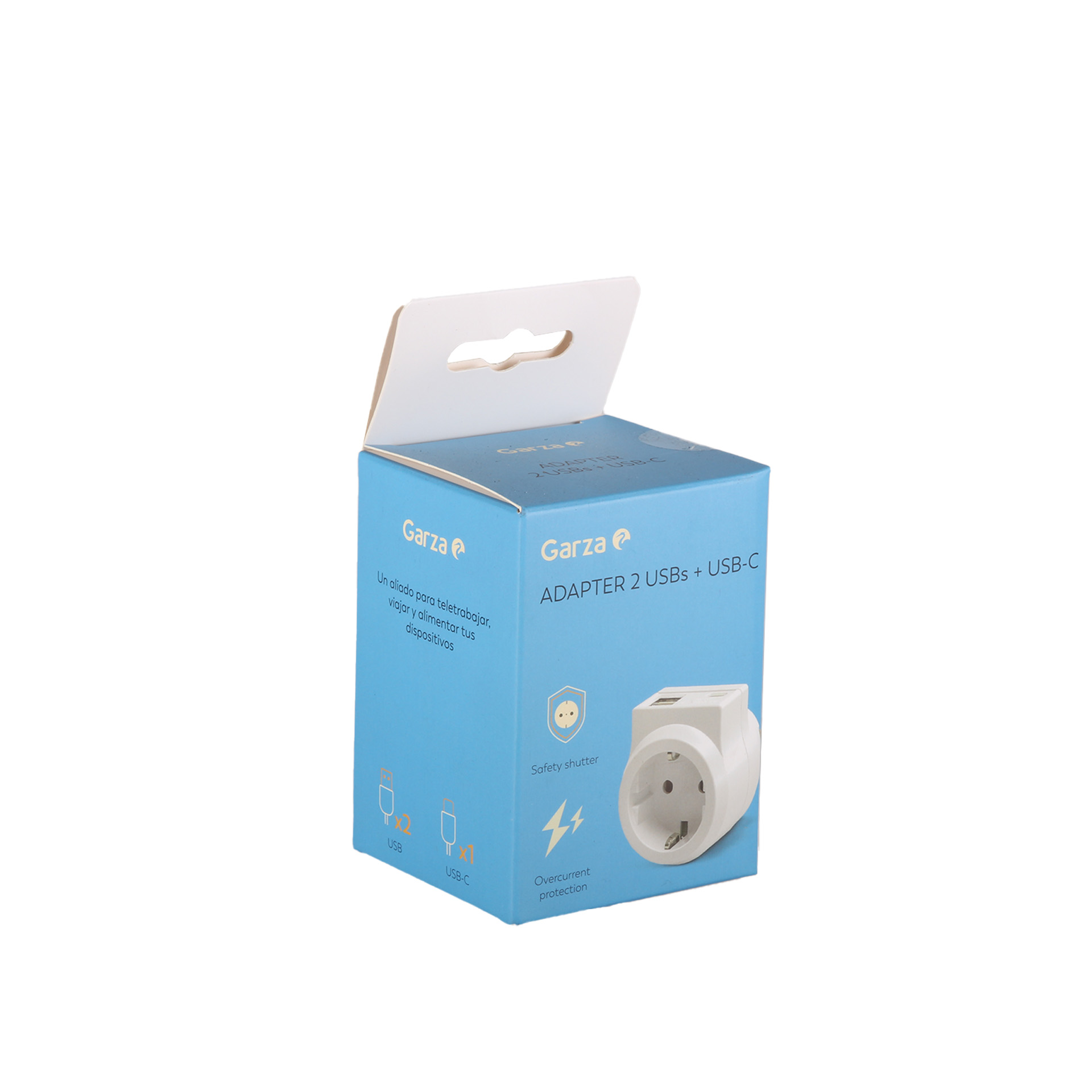 Adaptador Tomada + 2 Usb + 1 Usb-C