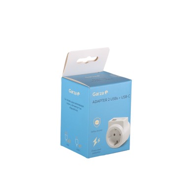 Adaptador Tomada + 2 Usb + 1 Usb-C