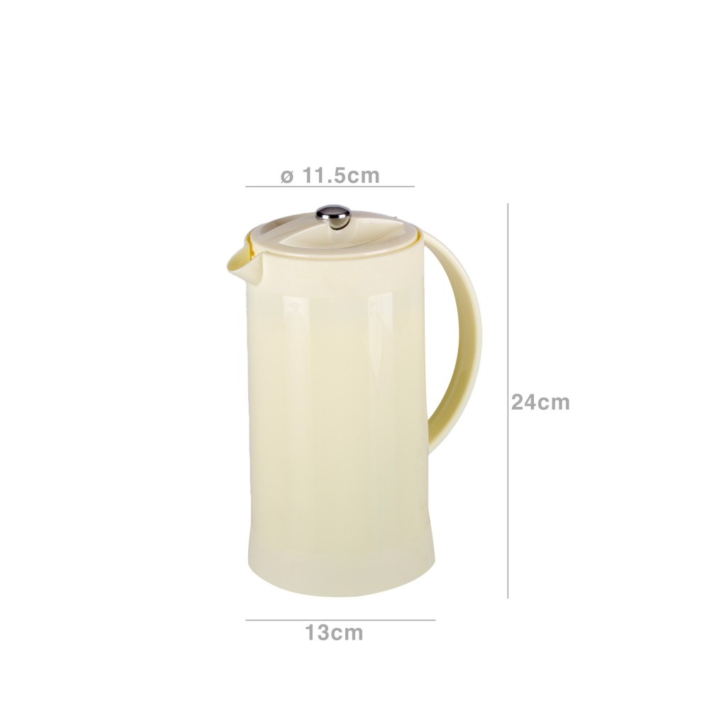 Cafeteira Thermos Branca 1000ml 11.5X13X24cm