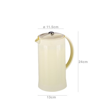 Cafeteira Thermos Branca 1000ml 11.5X13X24cm