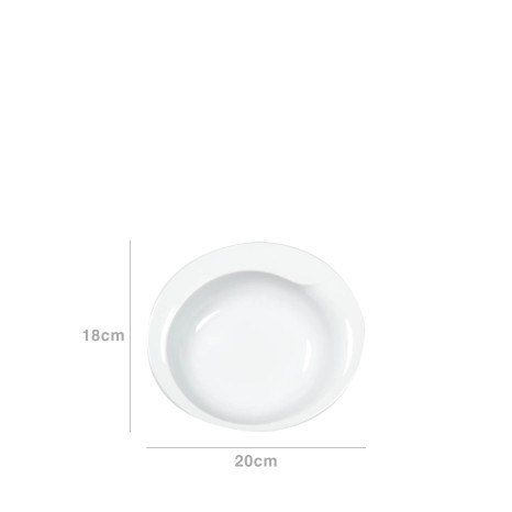Prato Fundo Boheme Branco 20X18X5CM - Image product