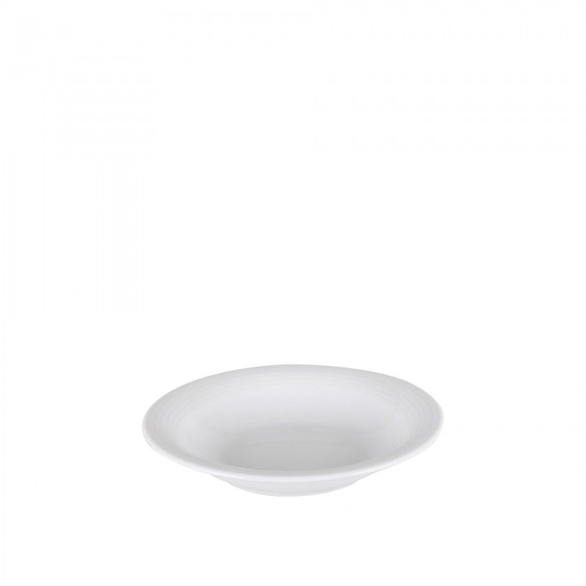 Prato Sopa Duo Branco  22CM