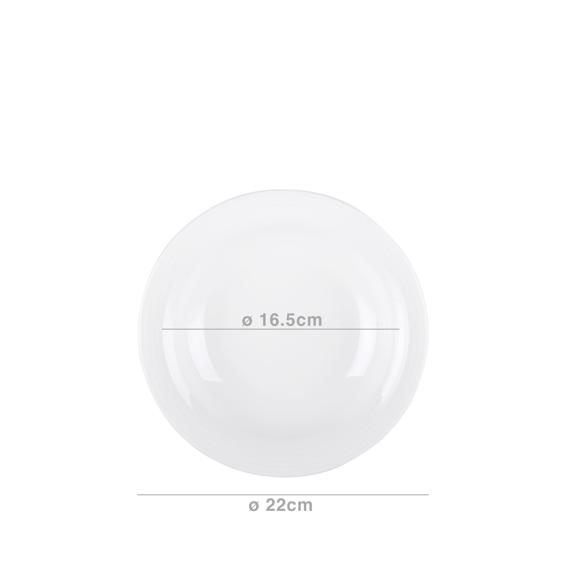 Prato Sopa Duo Branco 22CM