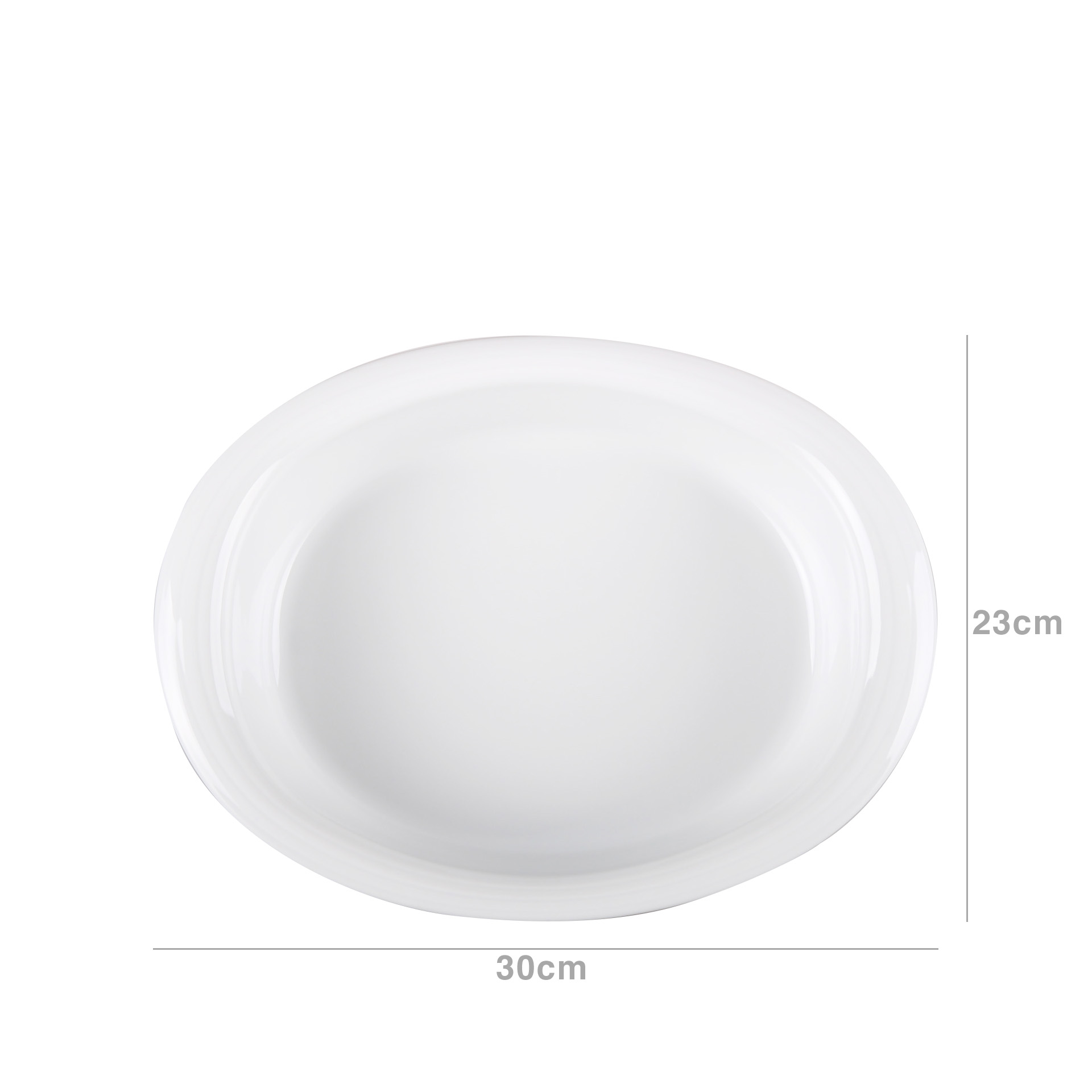 Tabuleiro Forno Duo Oval Branco