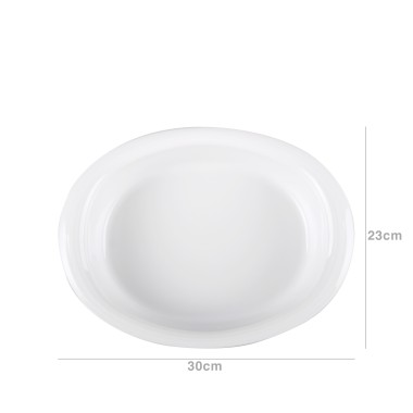 Tabuleiro Forno Duo Oval Branco