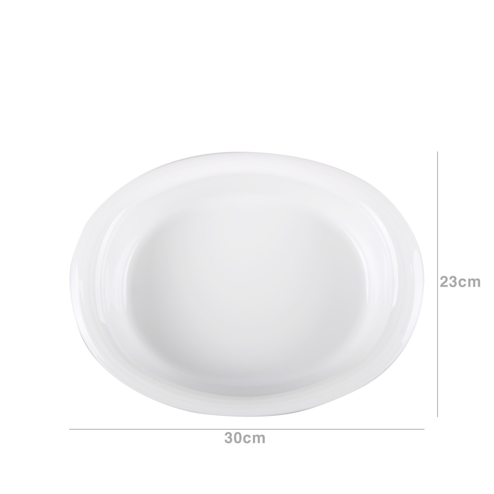 Tabuleiro Forno Duo Oval Branco