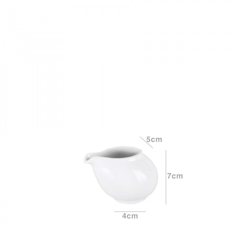 Leiteira Porcelana Opera Branco 175ML 5X4X7CM