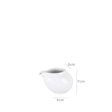 Leiteira Porcelana Opera Branco 175ML 5X4X7CM