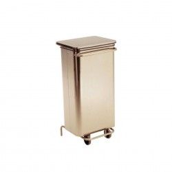 Contentor Lixo Inox com Rodas 110L