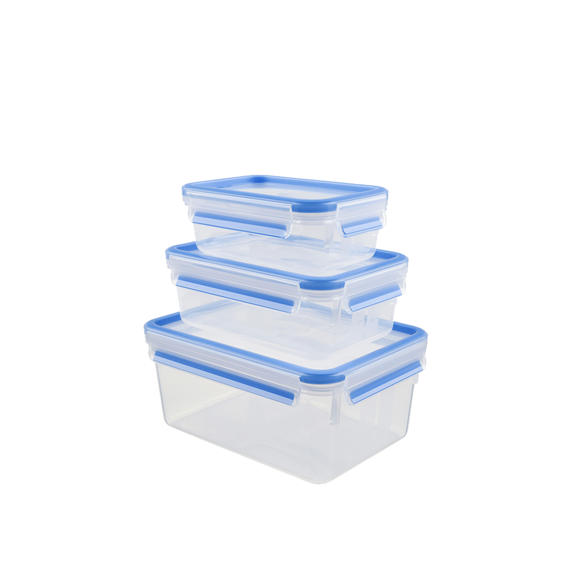 Caixa Hermética Tefal Plástica Masterseal Fresh 2300+1000+550ml