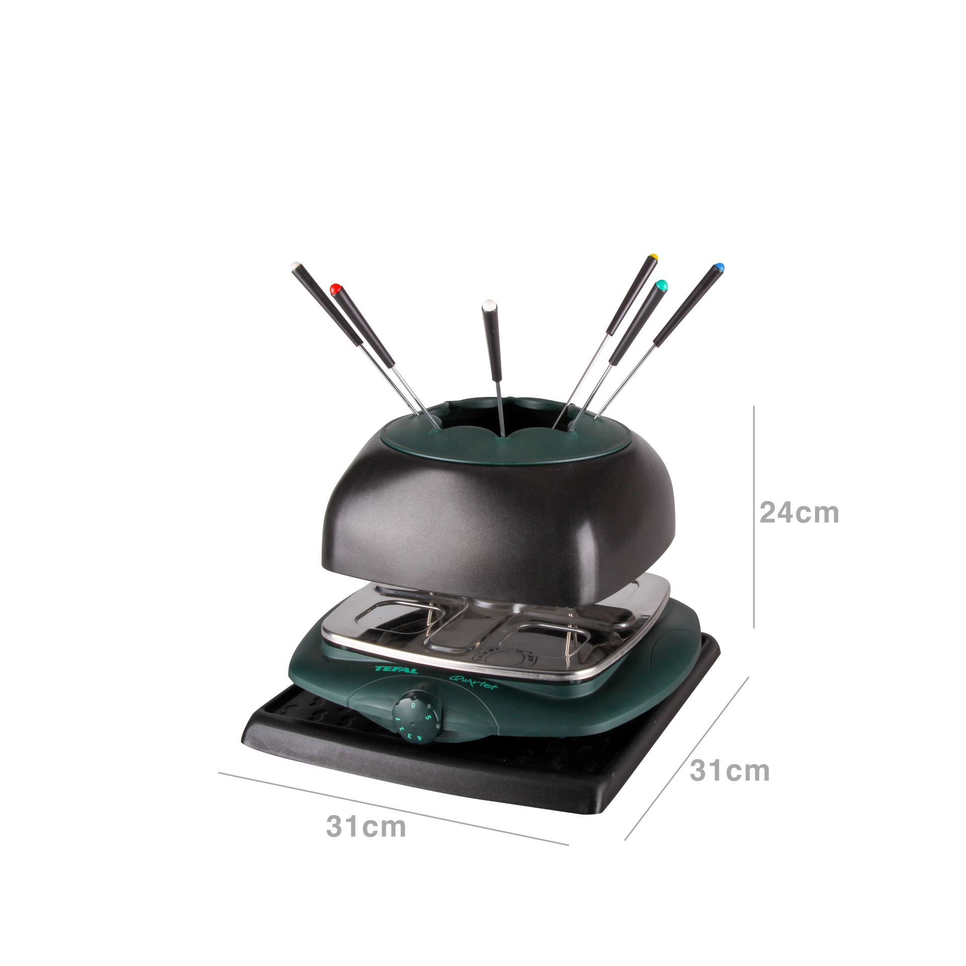 Máquina Multi Fondue / Raclette Quartet 31X31X24cm