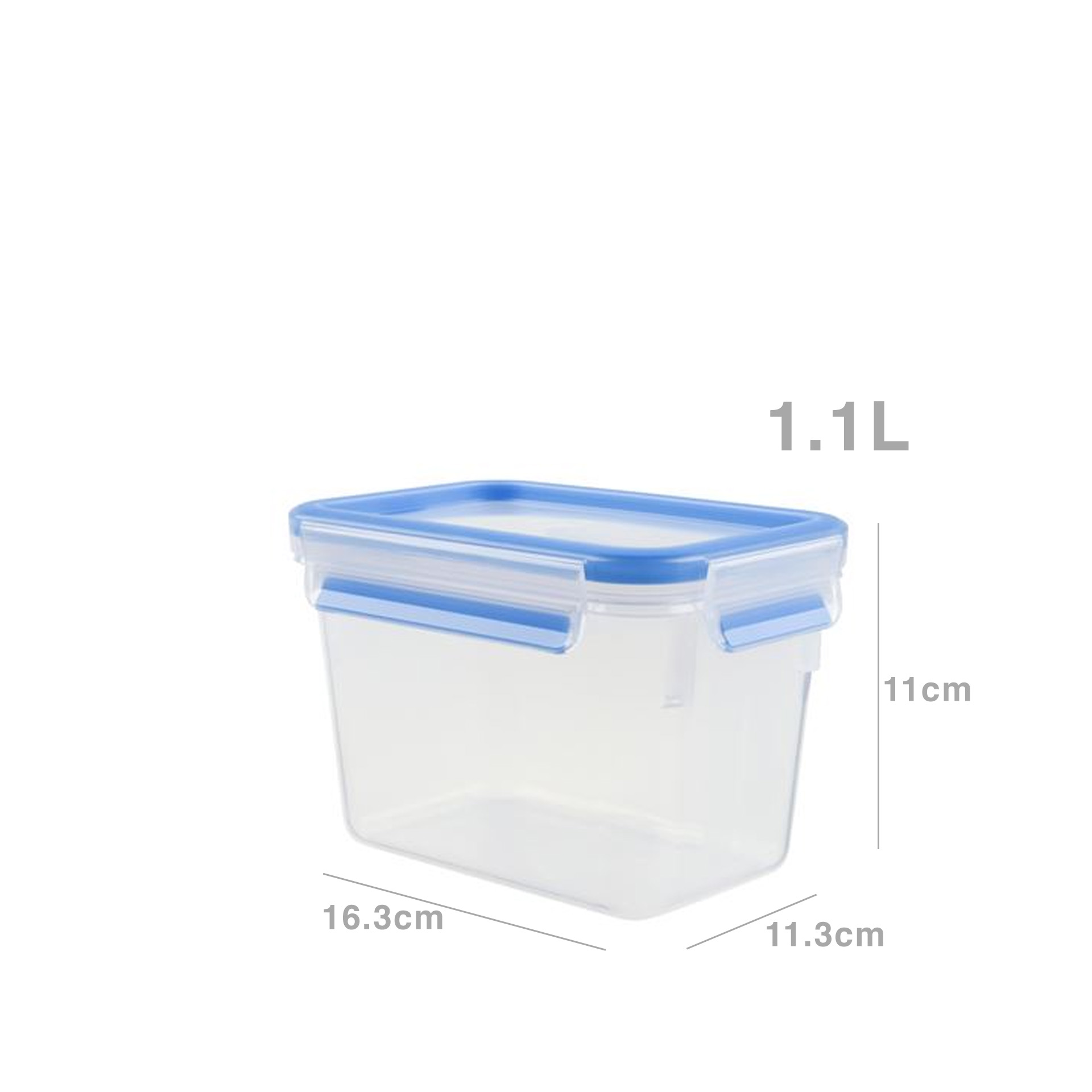 Caixa Hermética Plástica Retangular 1100ml