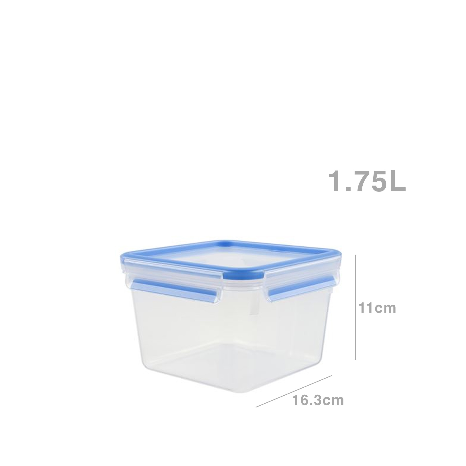 Caixa Hermética Plástica Quadrada 1750ml