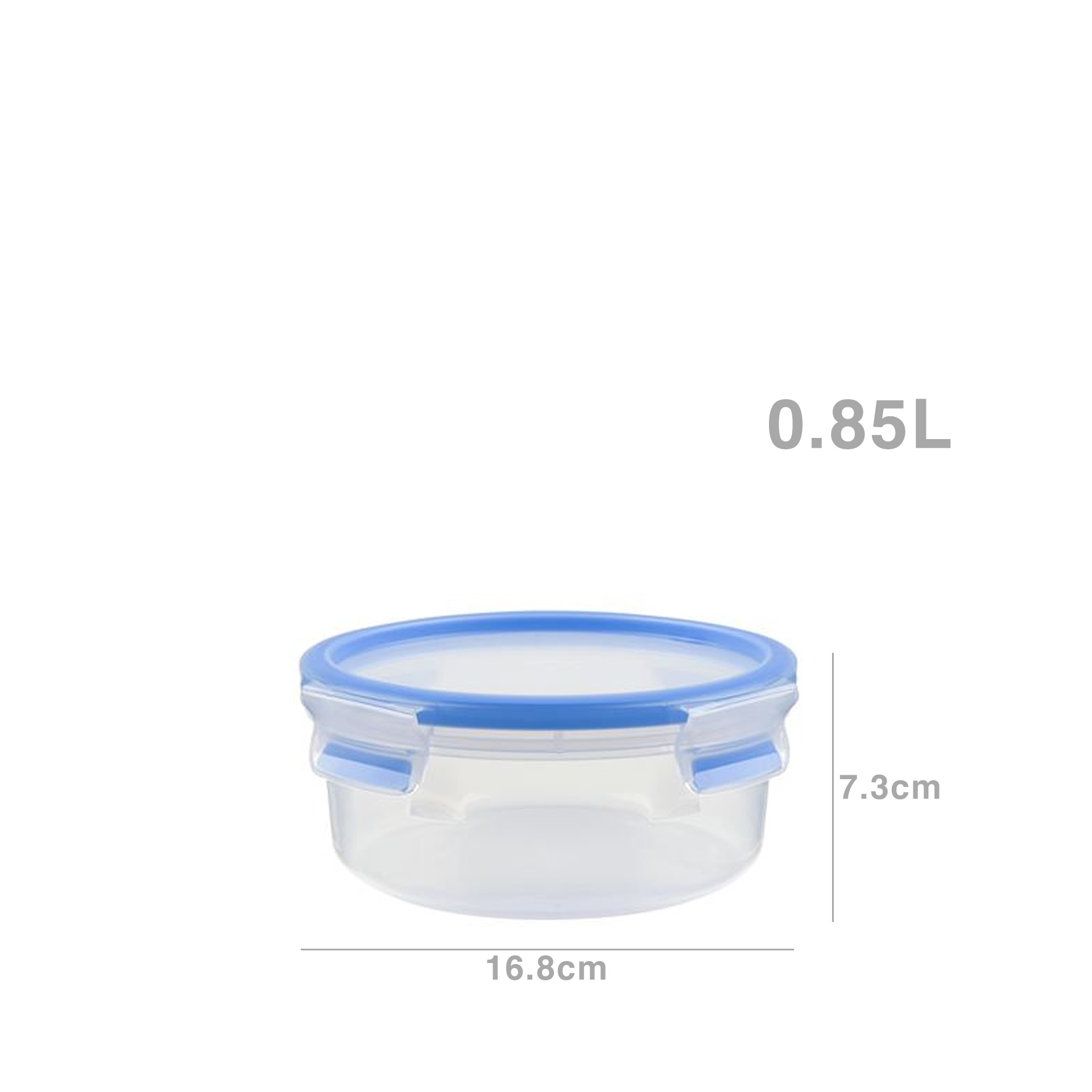 Caixa Hermética Plástica Redonda 850ml