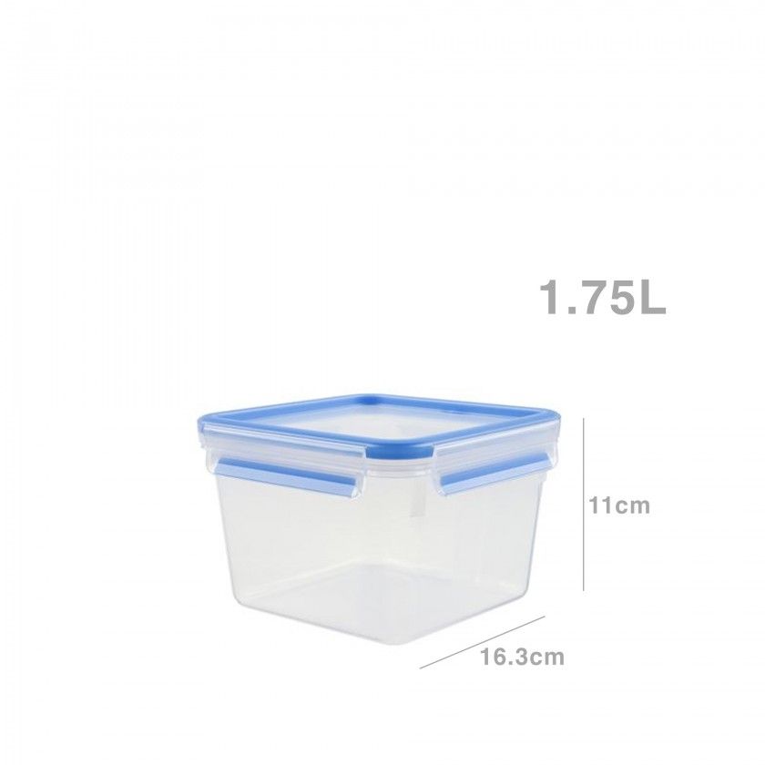 Caixa Hermética Plástica Quadrada 1750ml Caixa Hermética Plástica Quadrada 1750ml