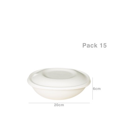 Caixa Catering Eko com Tampa 1000ML 20X19X6CM Pack 15