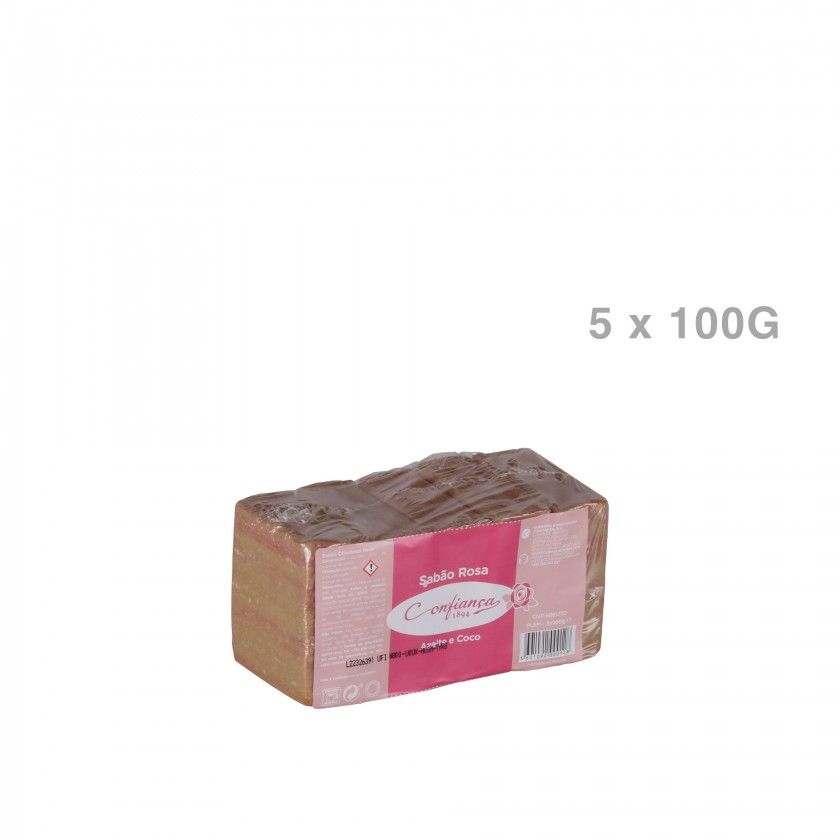 Sabão Confiança Barra Pack 5X100gr Sabão Confiança Barra Pack 5X100gr