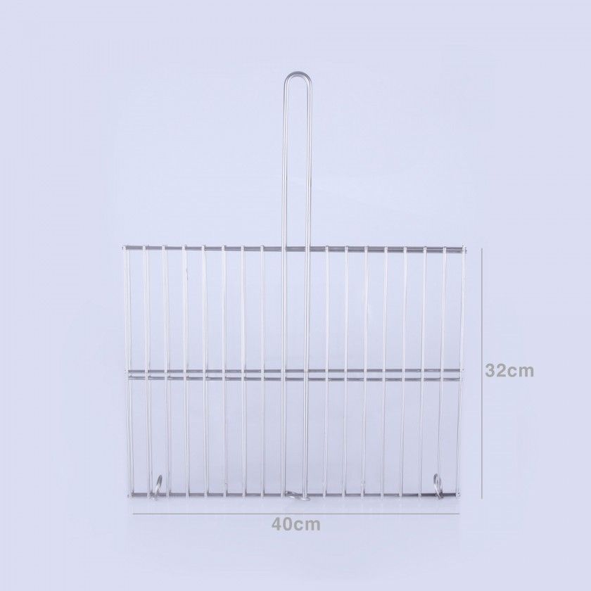 Grelha Sardinha Invertida Inox N.5 40X32CM Grelha Sardinha Invertida Inox N.5 40X32CM