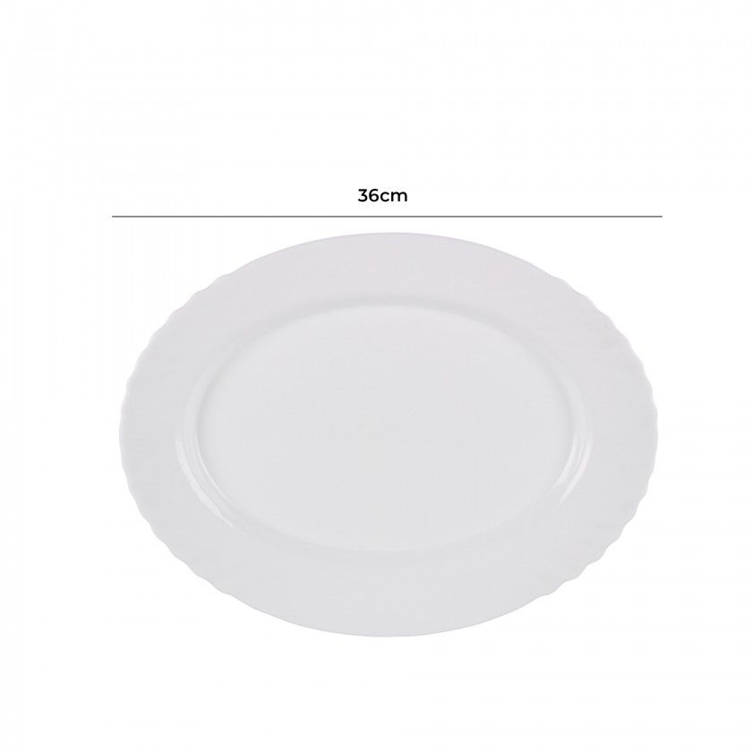 Travessa Oval Ebro 36X26X2.7cm Travessa Oval Ebro 36X26X2.7cm