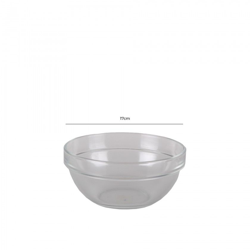 Saladeira Vidro Empilhável 17X7.8cm Saladeira Vidro Empilhável 17X7.8cm