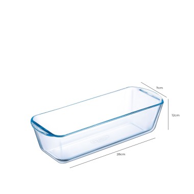 Forma Bolo Vidro 28X7X12cm